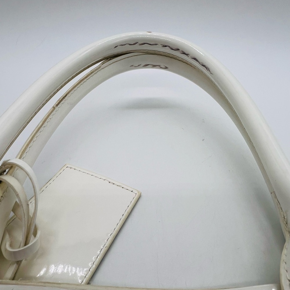 Tory Burch white geometric laser cut out tote bag - Picture 9 of 13